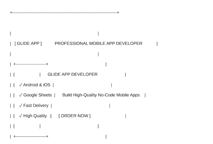 build a professional no code mobile app using  glide